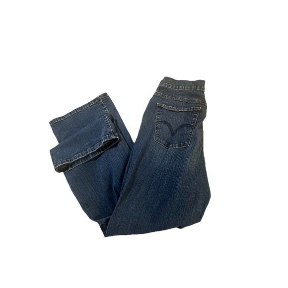 Levi’s Women’s 512 Perfectly Slimming Bootcut Jeans Size 16 Short Dark Wash - Picture 3 of 9